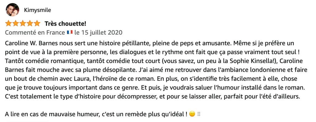 avis lectrice Ze British Dream